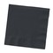 Party Central Club Pack of 500 Jet Black Premium 3-Ply Disposable Beverage Napkins 5"